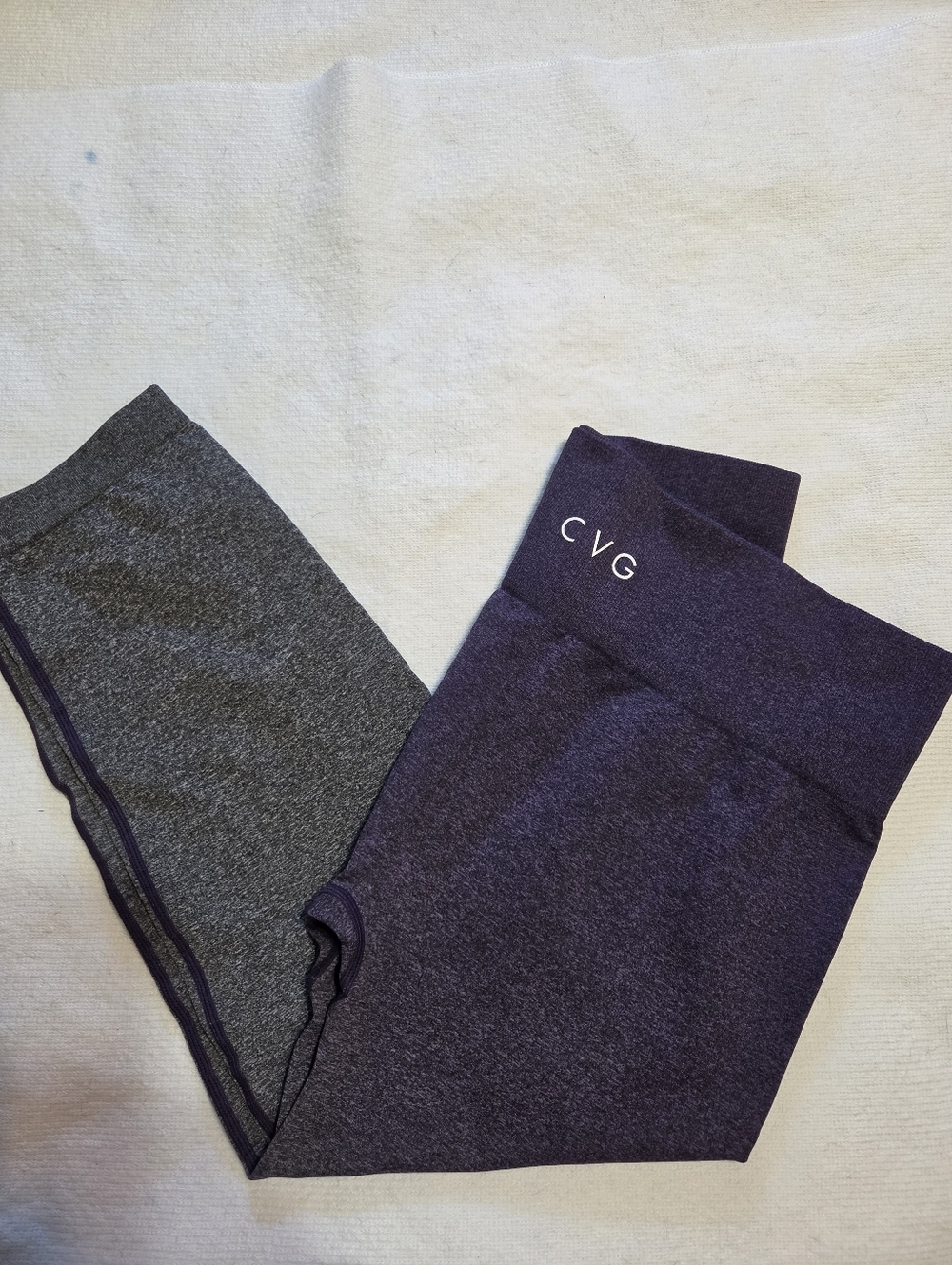 Constanly Varied Gear Purple And Gray Active Wear Leggings - Sz L